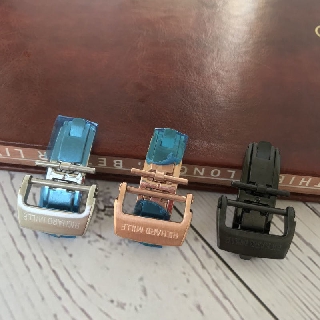 Richard Mille folding buckle leather strap butterfly strap butterfly buckle 20mm watch accessories