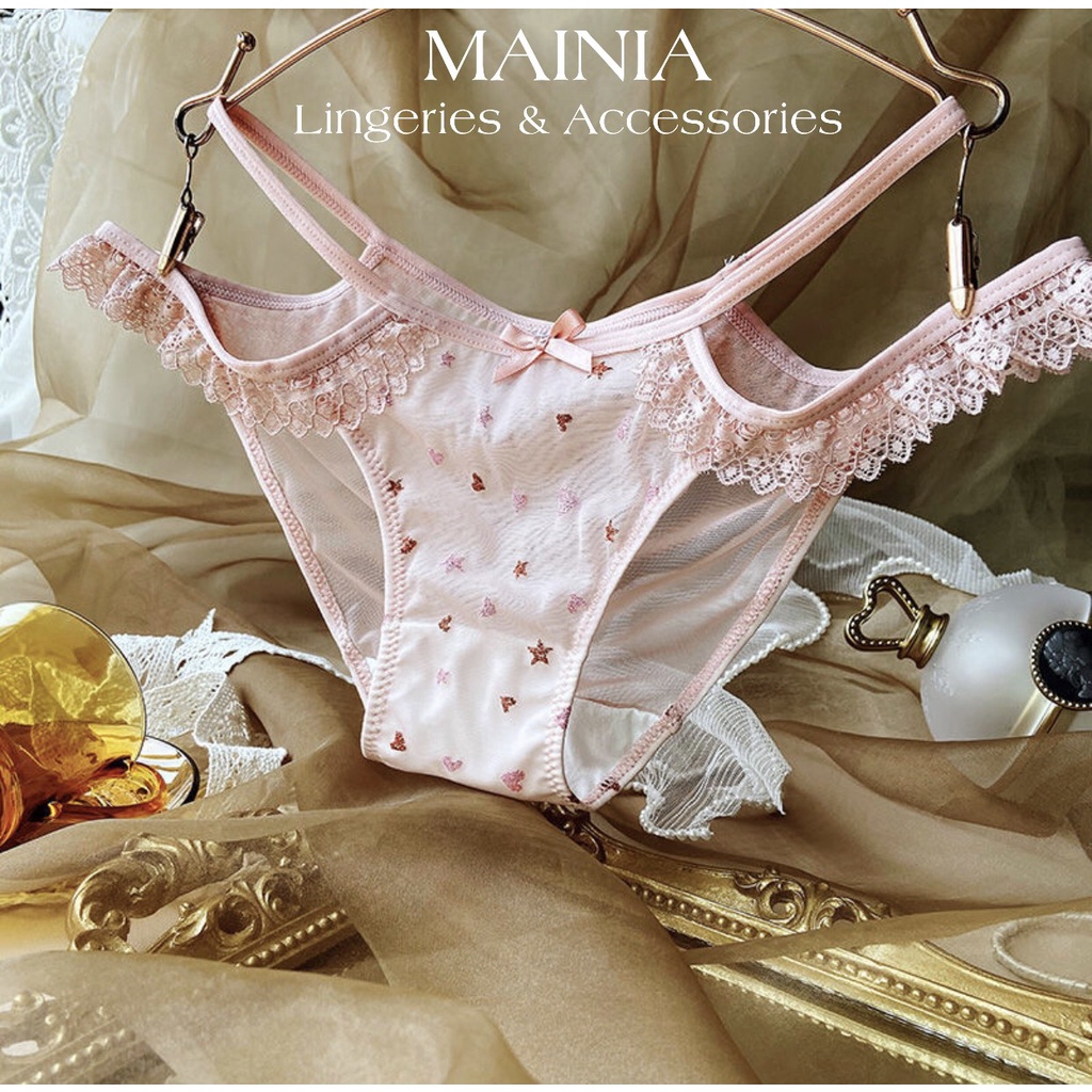 Quần Lót Ren Nữ Tim Sao Cách Điệu Chíp Ren Nữ Sexy Gợi Cảm Mainia Shop