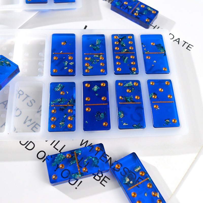 DIY Silicone Domino Game Epoxy Molds Game Casino Fun Art Crafts