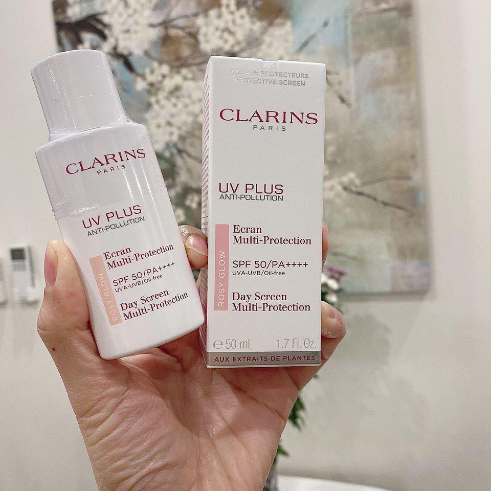 Kem chống nắng Clarins UV Plus SPF50 50ml màu Rosyglow 50ml