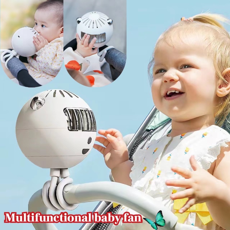 quạt gắn xe đẩy em bé quạt kẹp xe đẩy quạt mini kẹp xe đẩy quạt xe đẩy Quạt Nhỏ Không Cánh Gắn Xe Đẩy Em Bé Tiện Dụng