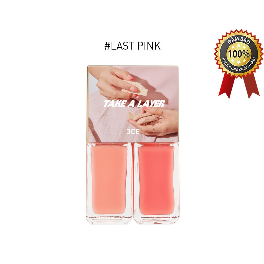 SƠN MÓNG TAY [3CE] TAKE A LAYER LAYERING NAIL LACQUER #LAST PINK