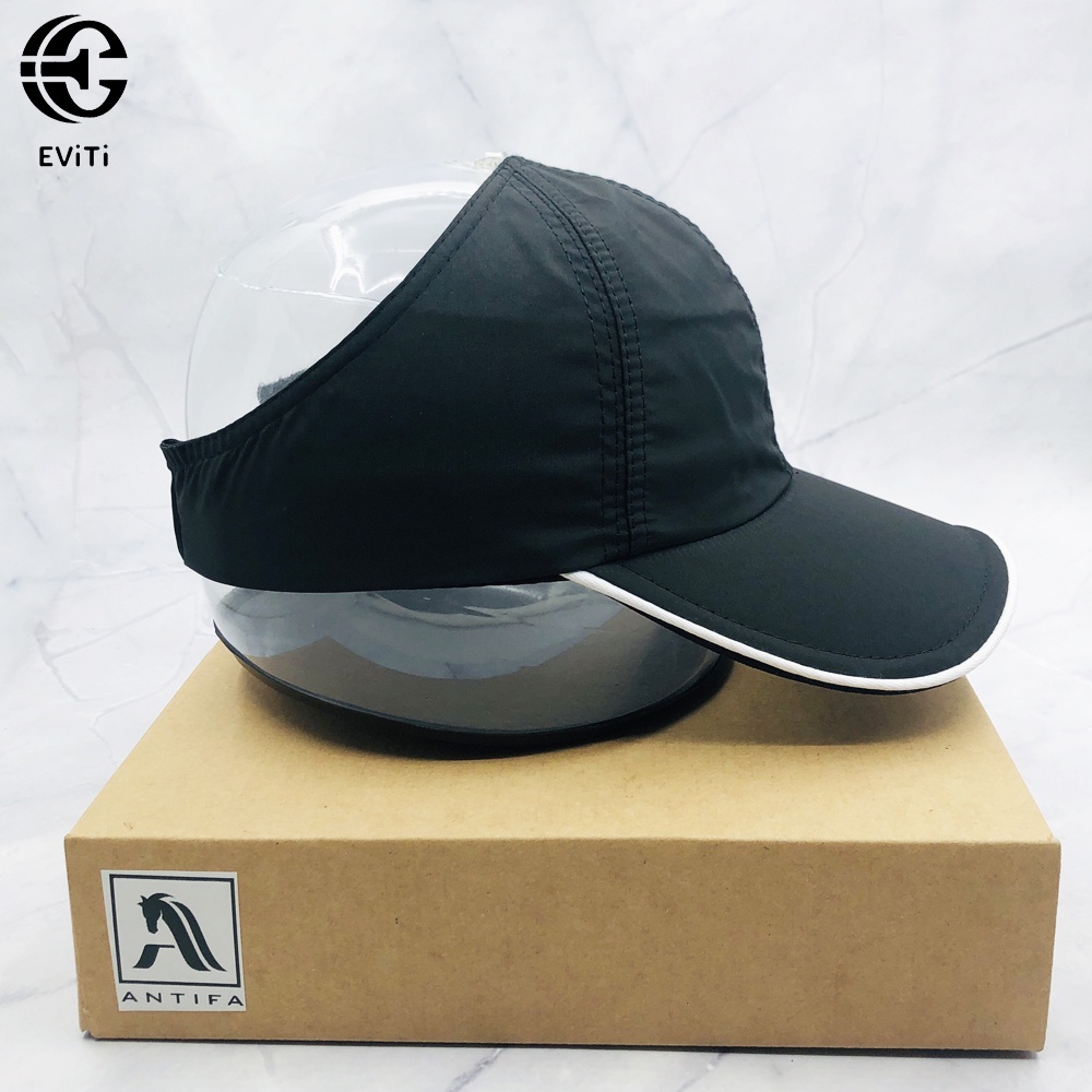 Mũ/Nón nửa đầu tenis phong cách thể thao logo thêu chất liệu dù thoáng mát