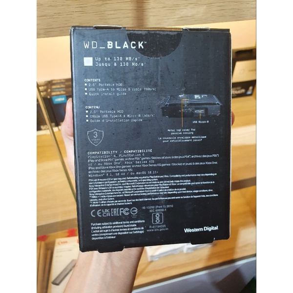 Ổ cứng di động HDD WD Black P10 2TB - 4Tb - 5TB 2.5inch USB