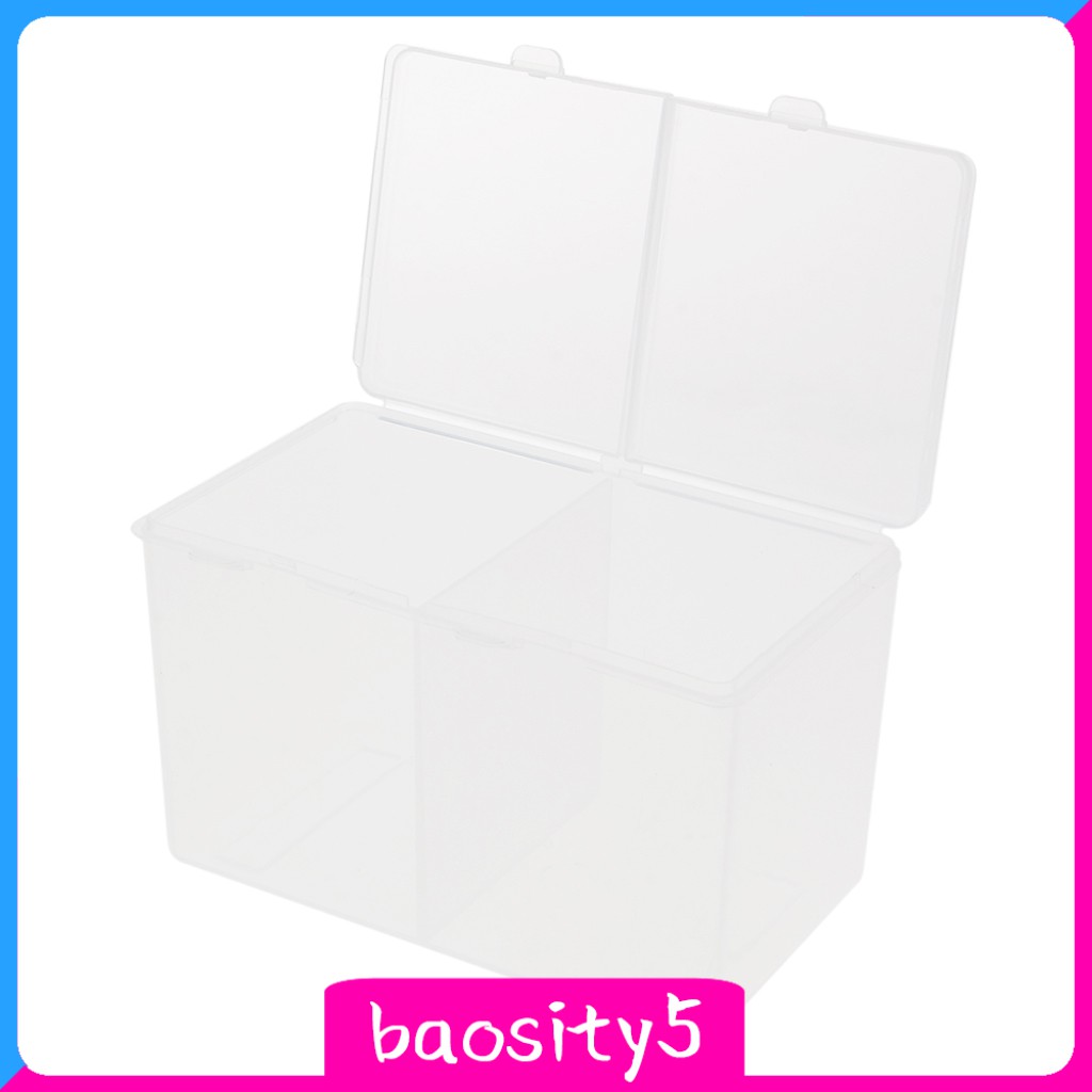 (Hàng Mới Về) Hộp Đựng Bông Tẩy Trang 2 Ngăn Bằng Nhựa Tiện Dụng | BigBuy360 - bigbuy360.vn