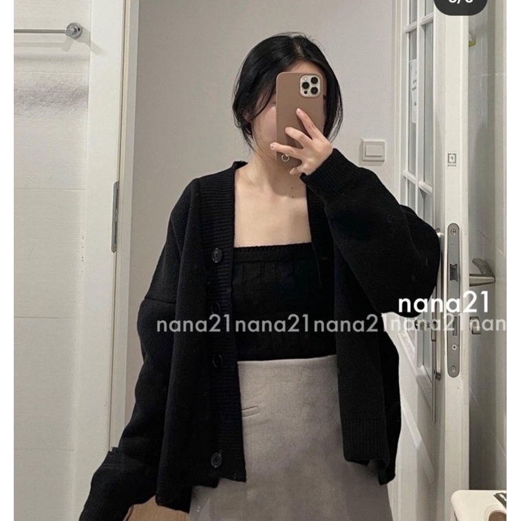 Set áo khoác len + áo quây free size | BigBuy360 - bigbuy360.vn