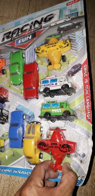 Sét 12 chiếc xe máy bay bằng nhựa chạy chớn rất đẹp