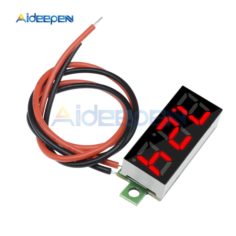 Vôn Kế Kỹ Thuật Số Màn Hình led 0.28 inch dc 2.5v-30v Chuyên Dụng Cho Xe Hơi