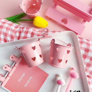 Xô trái tim đựng đồ size mini