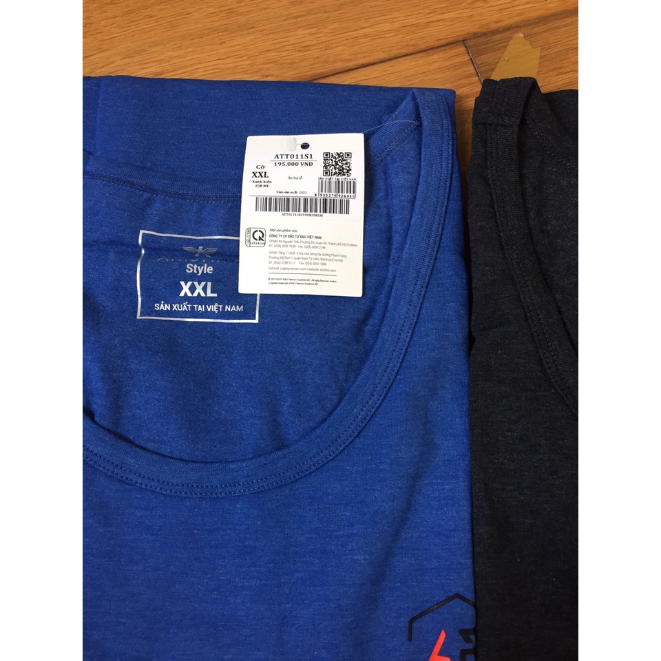 Áo ba lỗ nam ARISTINO ATT011S1 dáng basic chất liệu cotton pha cao cấp