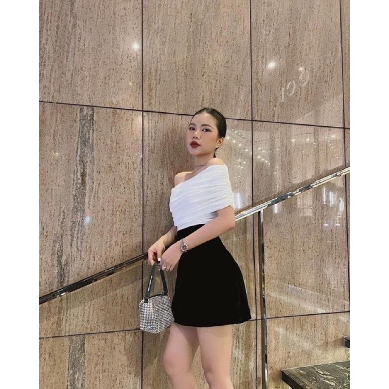 CHÂN VÁY NHUNG TRƠN DÁNG A CẠP CAO MS15662 (có lót quần)