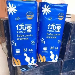 Bỉm YOULI nội địa Trung quần/dán size S112, M96, L84, XL76, XXL72, XXXL68/ 1 thùng