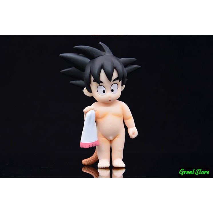 (SẴN) MÔ HÌNH goku younger ver bé goku đi tắm sôn gô ku dragonball