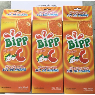 Hộp 35 gói kẹo cam Bipp C tăng cường đề kháng cho bé