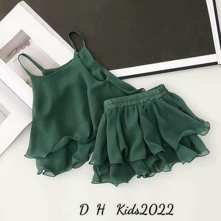 Set voan 2 dây tầng cho bé gái
