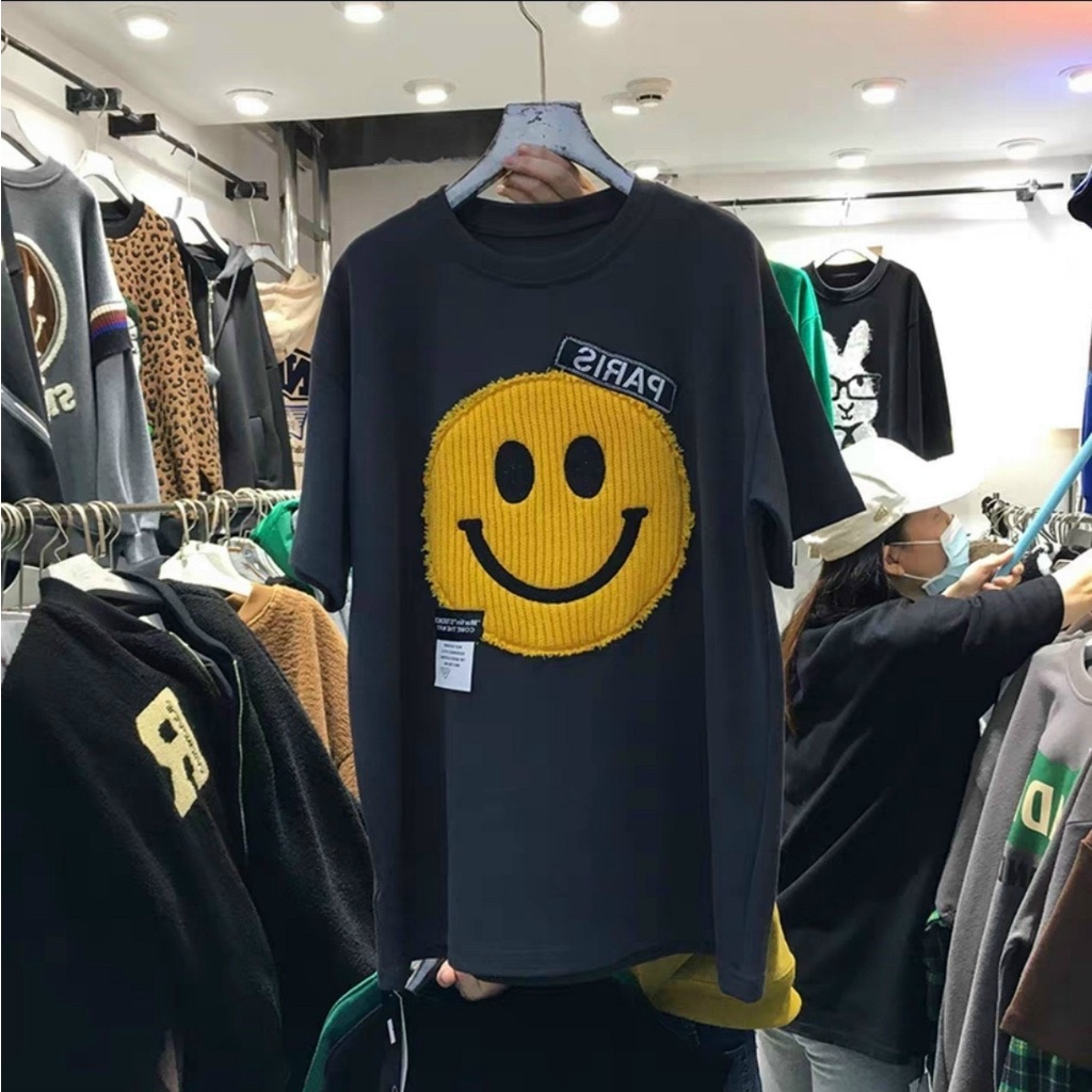 Áo phông thụng hình mặt cười - SHOP THƠM PHẠM