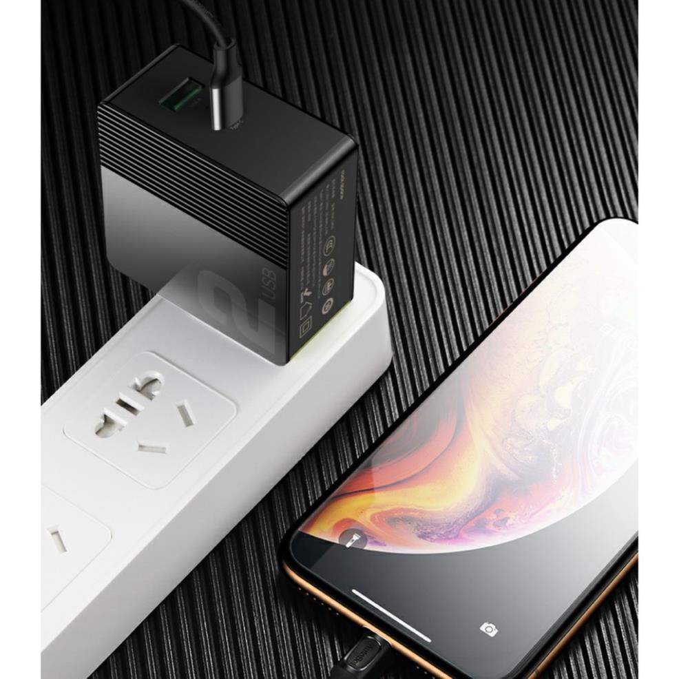 [ MỚI ]Củ sạc Sugar Dual-port Fast Travel Charger 30W C+A Rock- QC 4.0 Siêu nhanh