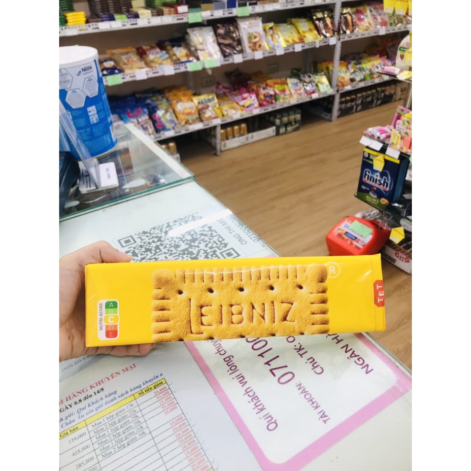 Bánh quy bơ ít đường Leibniz Đức gói 200g bơ tự nhiên và dầu hướng dương - Mẫu mới