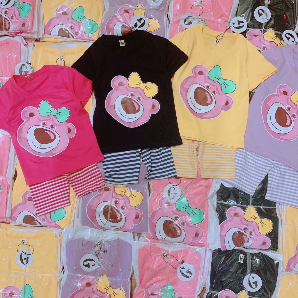 Lyvyshop - (Cotton SG chính phẩm) Bộ quần áo bé gái siêu dễ thương từ 09-28kg