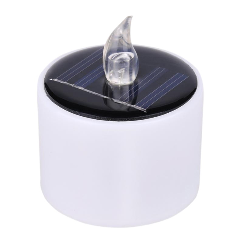 Đèn LED Năng Lượng Mặt Trời Hình Nến Màu Vàng