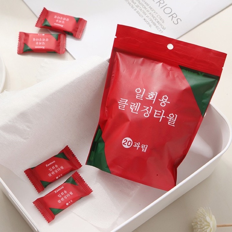 Khăn Nén Hình Viên Kẹo Khăn Nén Rửa Mặt Hình Viên Kẹo