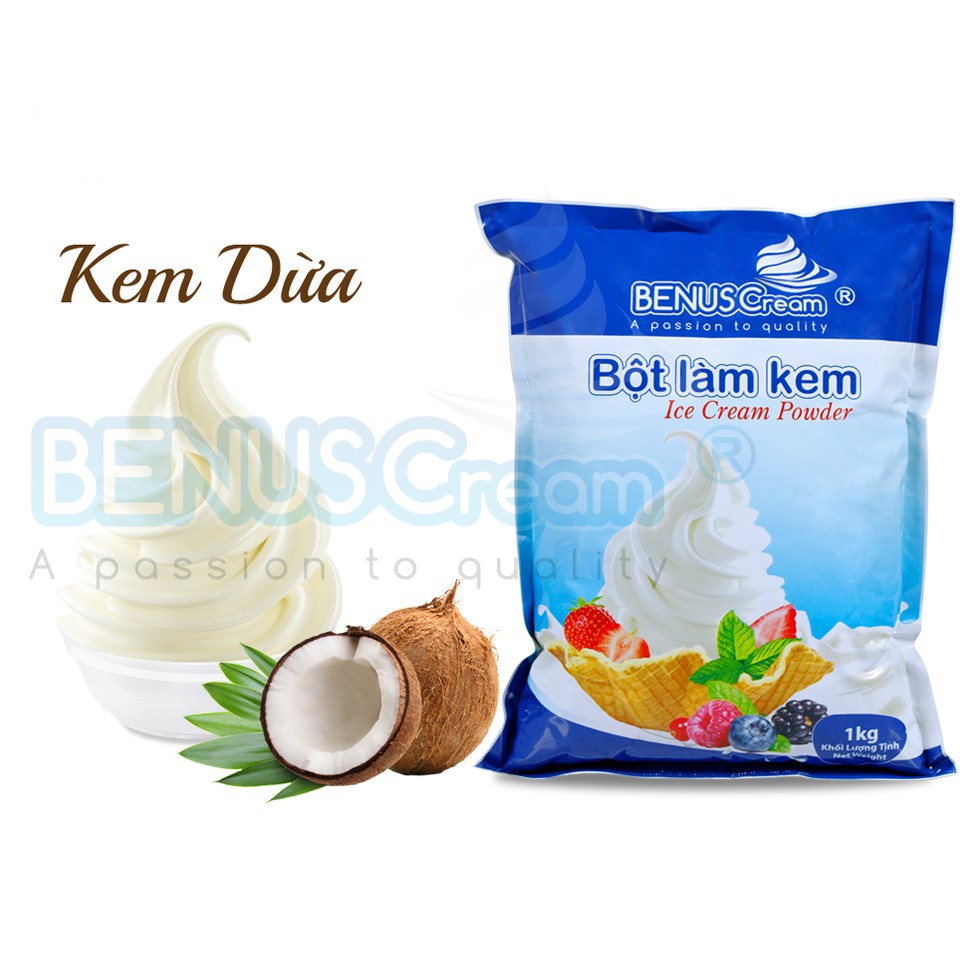 Bột làm kem hương vị Sữa Dừa