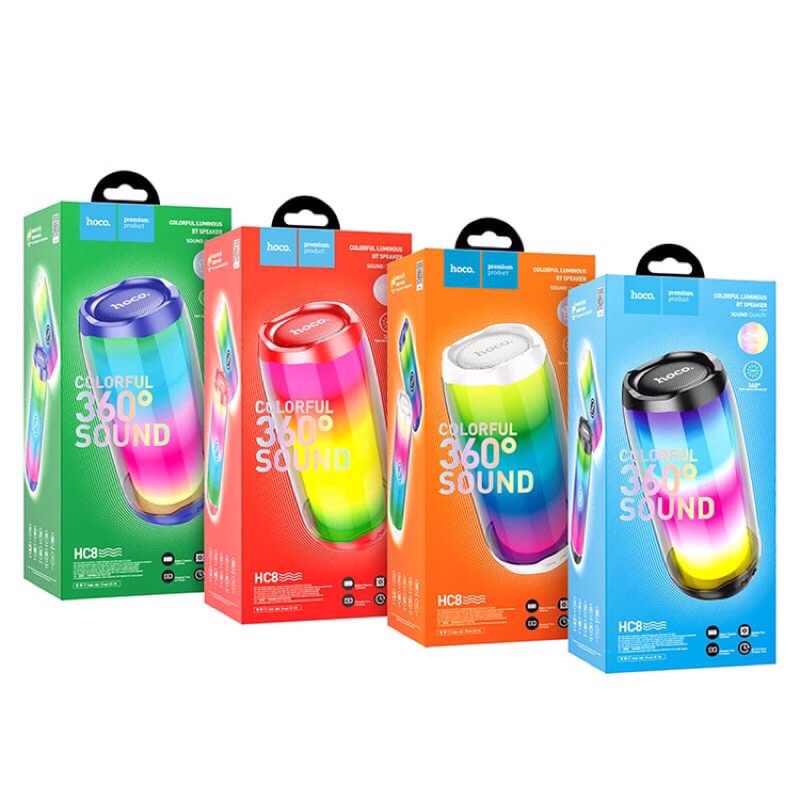 Loa bluetooth không dây phát sáng hoco Hc8- Hàng chính hãng