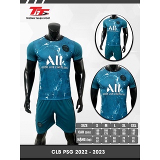 Bộ áo đấu 2021/22 PARI (PSG) Sân Khách(Màu Trắng) + Sân Nhà,vải Thun Lạnh thấm hút mồ hôi