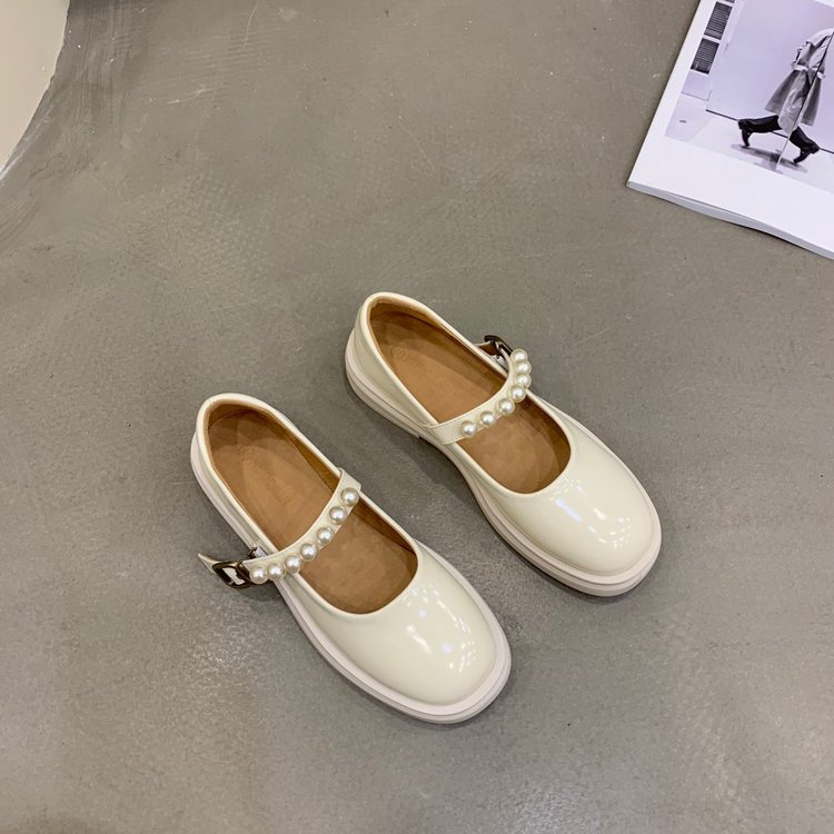 [ Mã 66CBSALE giảm 30K đơn 200K] Giày Búp Bê Nữ Đính Ngọc Trai Mô Phỏng Xinh Xắn | BigBuy360 - bigbuy360.vn