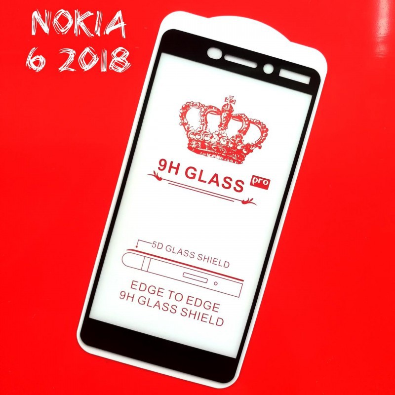 Miếng Dán Cường Lực Nokia 6 2018 5D Full Cứng Full Keo