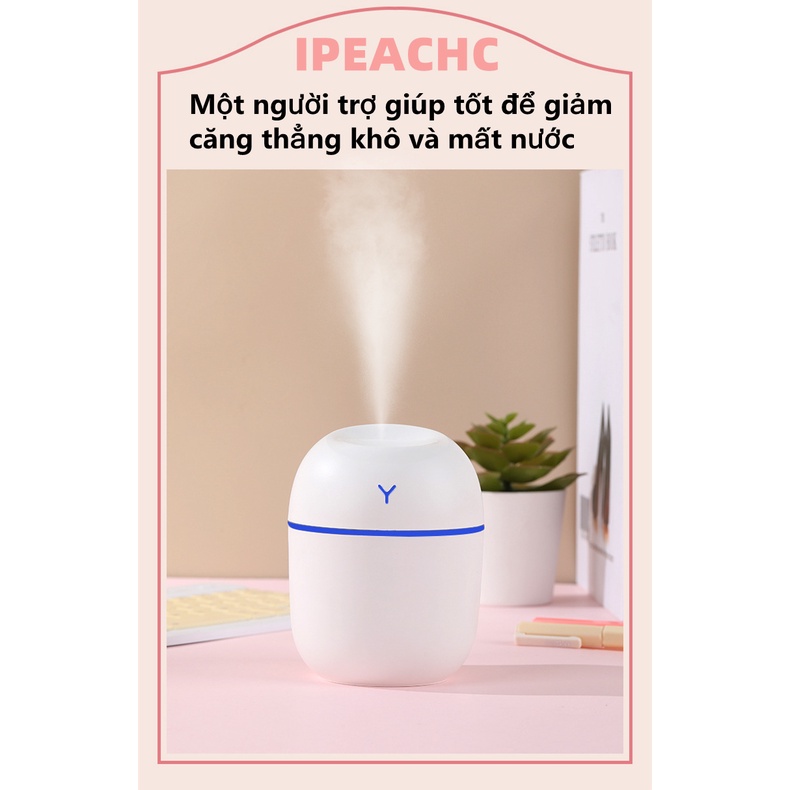 Máy Tạo Ẩm Phun Sương Mini -Máy Xông Tinh Dầu Mini -tạo độ ẩm ô tô-văn phòng tăng độ ẩm trong không khí nhỏ mini 220ml