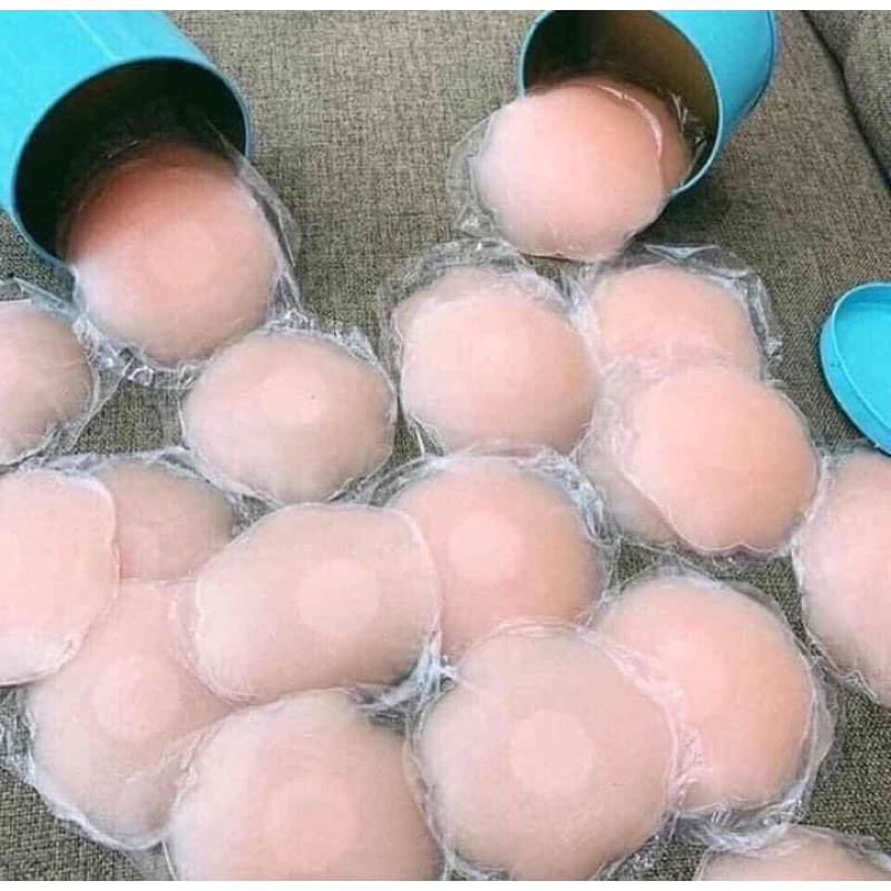 Set 5 đôi dán ti silicon hoa mai