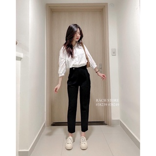 [RÁCH STORE] Quần Tây Nút Bấm, Khoen Tròn 504