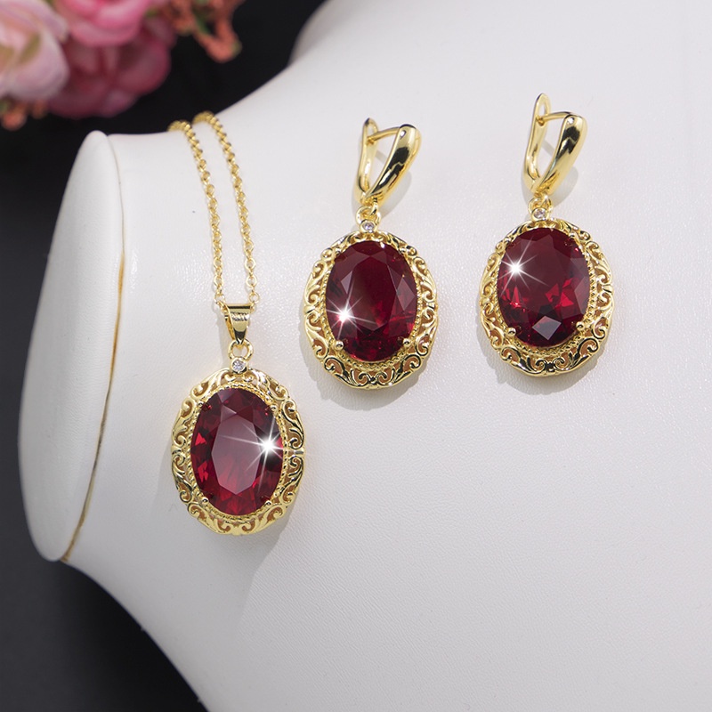 [xả kho] Tổng hợp các bộ trang sức zircon đính đá sang trọng quý phái