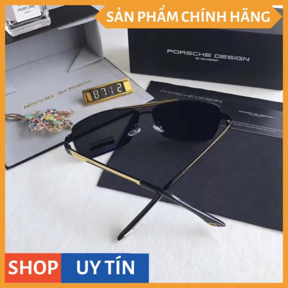KÍNH MÁT NAM VUÔNG CAO CẤP 8712 Tròng POLAROID TRÒNG THỦY TINH chống uv400 chống chói tặng kính đi đêm | BigBuy360 - bigbuy360.vn