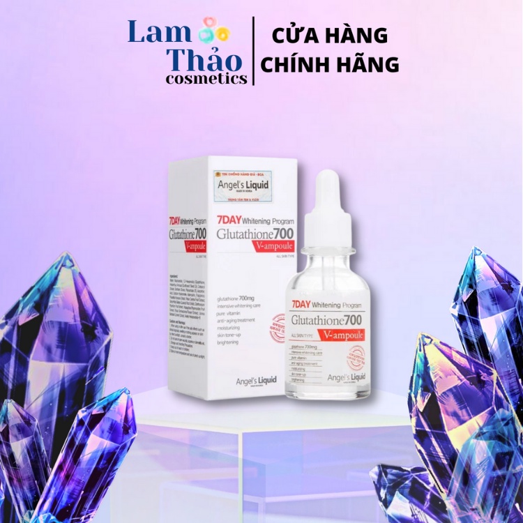 Huyết Thanh Trắng Da Angel’s Liquid 7 Day Whitening Program Glutathione 700 V-ample