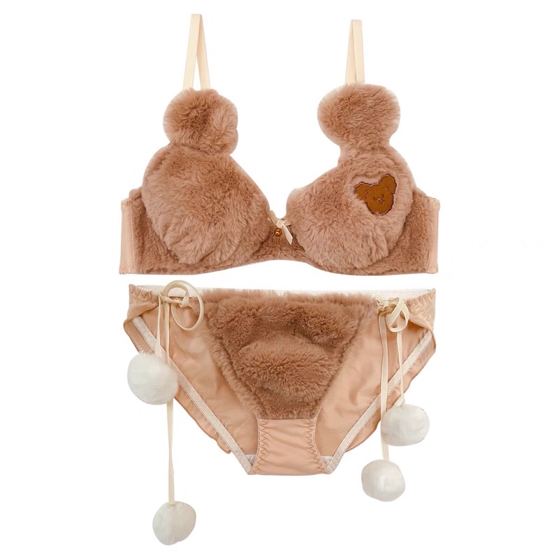 [ORDER] Bộ quần áo lót hình gấu bông hai màu thiết kế mới | BigBuy360 - bigbuy360.vn