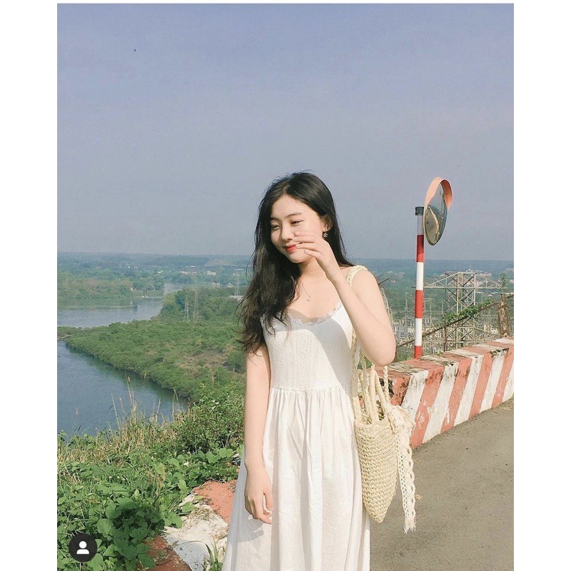 Váy 2 dây mãi ren trắng 🌊 | BigBuy360 - bigbuy360.vn