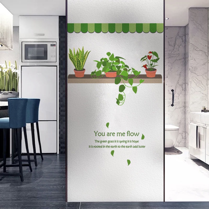 Miếng Dán Cửa Kính Mặt Nhám Mờ Chống Nhìn Trộm Cho Phòng Ngủ/Phòng Tắm