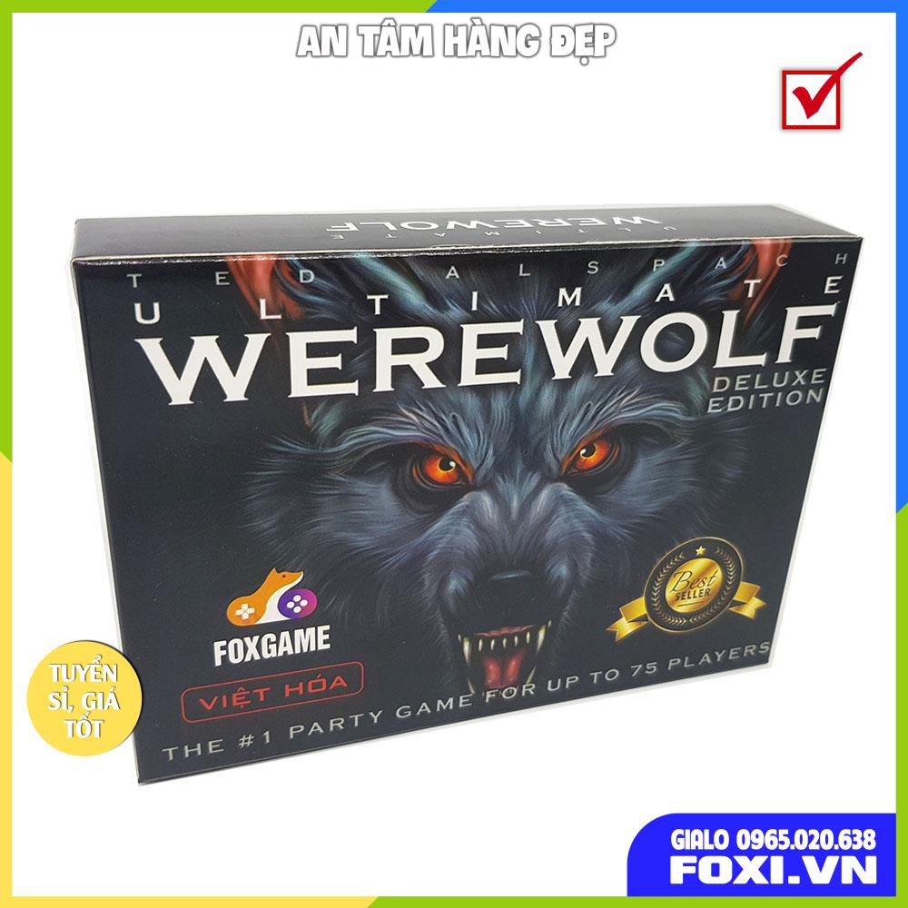 Boardgame Ma Sói Ultimate Deluxe 78 lá bản mềm-Werewolf Character-Việt Hóa-Siêu hay-ngầu lòi