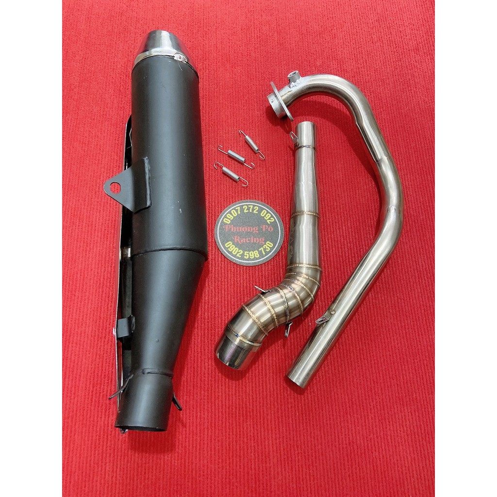 Pô tăng móc ấm kèm cổ tăng 2 khúc cho Raider xăng cơ -FI / Satria