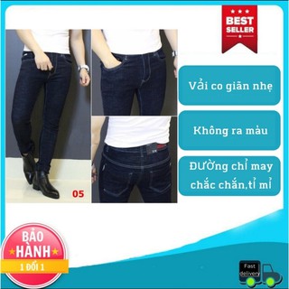 Quần dài nam giá rẻ (FREE SHIP) Quần Jean Nam Trơn Hàng VNXK Jean Co Giãn Cao Cấp (44-72KG)