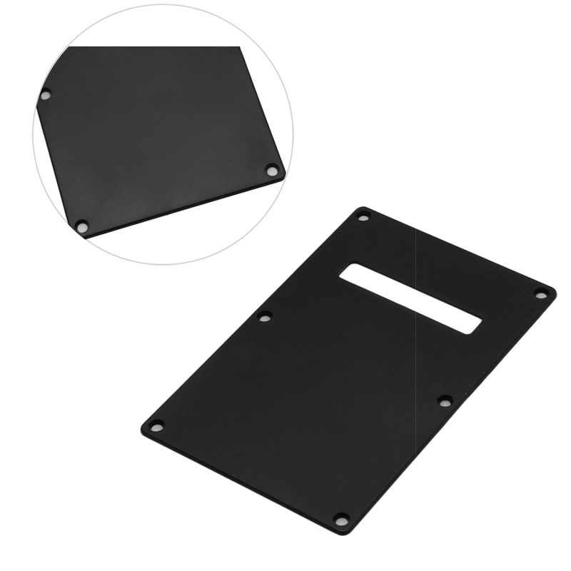 Đĩa Tremolo Đơn Ply Phía Sau Không Cần Vít Cho Đàn Guitar Điện Màu Đen