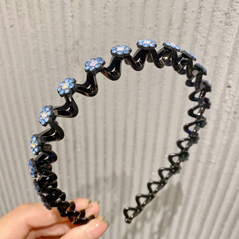 Băng Đô Gợn Sóng Đính Đá Thời Trang 2022