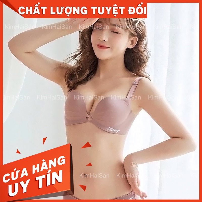 Áo lót su non đúc không gọng Miu Miu mút bàn tay vừa 2cm cao cấp