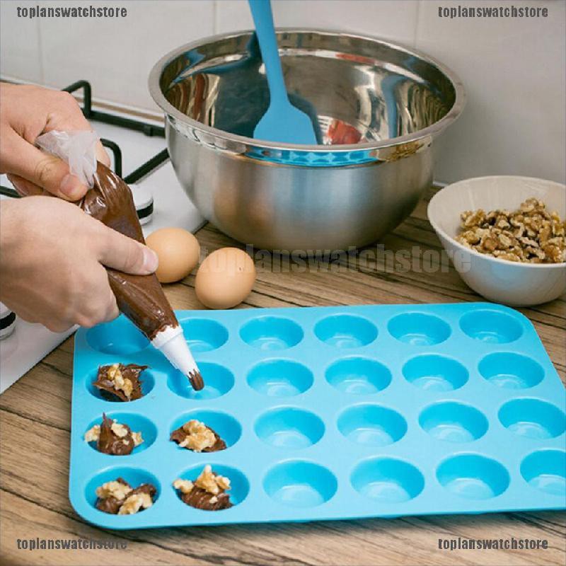 Set 24 Khuôn Silicone Làm Bánh Muffin Mini Tiện Dụng