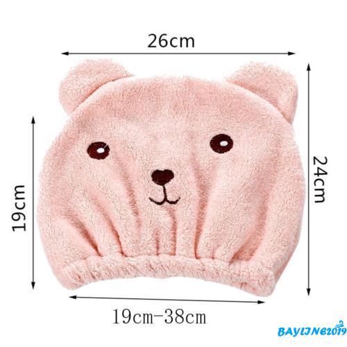 Mũ trùm tóc nhanh khô bằng nhung hình chữ U tiện dụng 2 màu