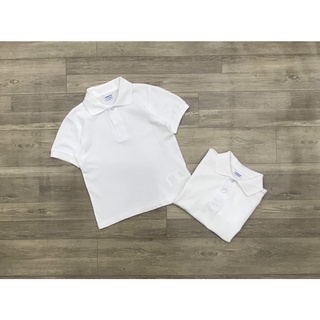 Áo polo cộc tay trắng