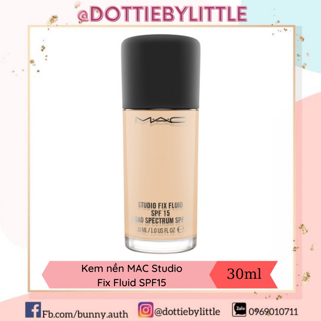 [BILL US] Kem nền MAC Studio Fix Fluid SPF15