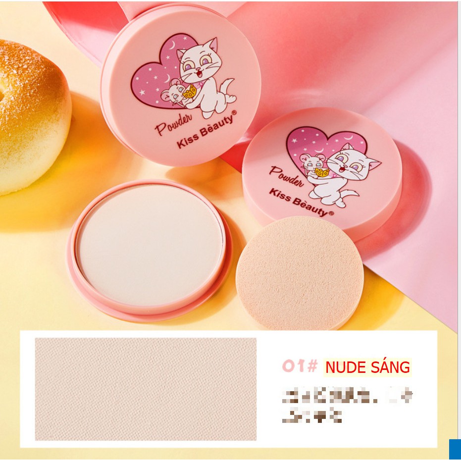 Phấn Nền MÈO PHÔ MAI 81440 Kiss Beauty Chính Hãng Nội Địa